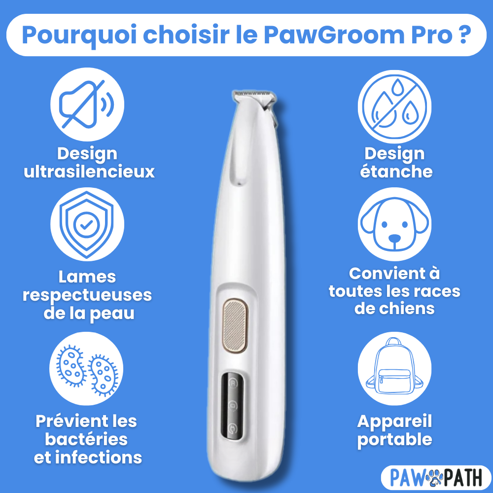 PawGroom Pro™ - Soin des pattes sans douleur en quelques secondes