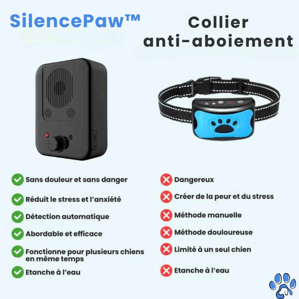 Dispositif Anti Aboiement - SilencePaw™